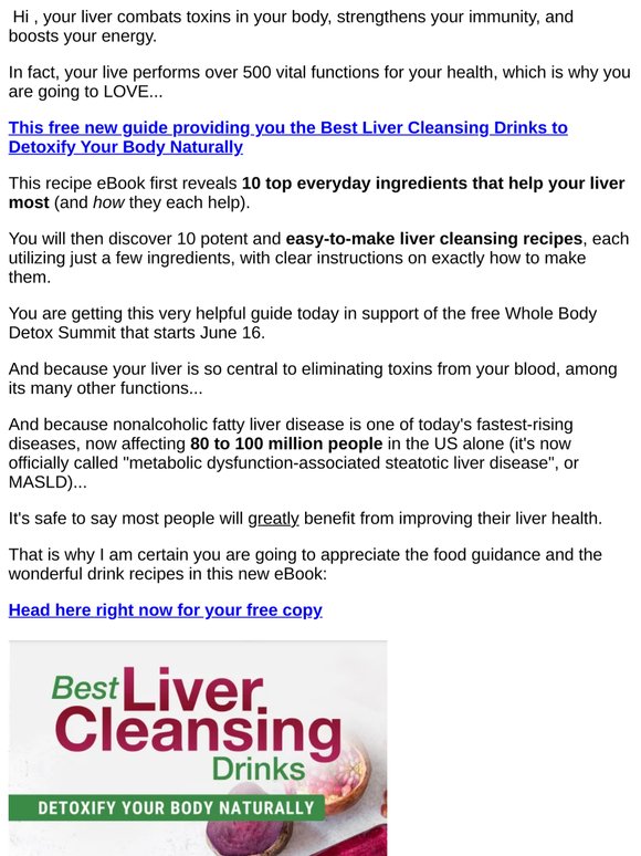 The Best Liver Cleansing Drinks to Detoxify Your Body Naturally (10 super-easy new recipes for you, )