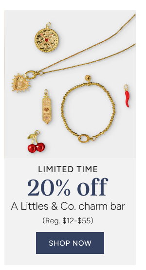 limited time 20% off a littles & co. charm bar (reg. $12-$55)