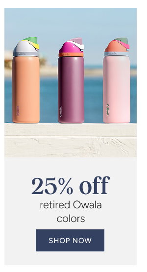 25% off retired owala colors