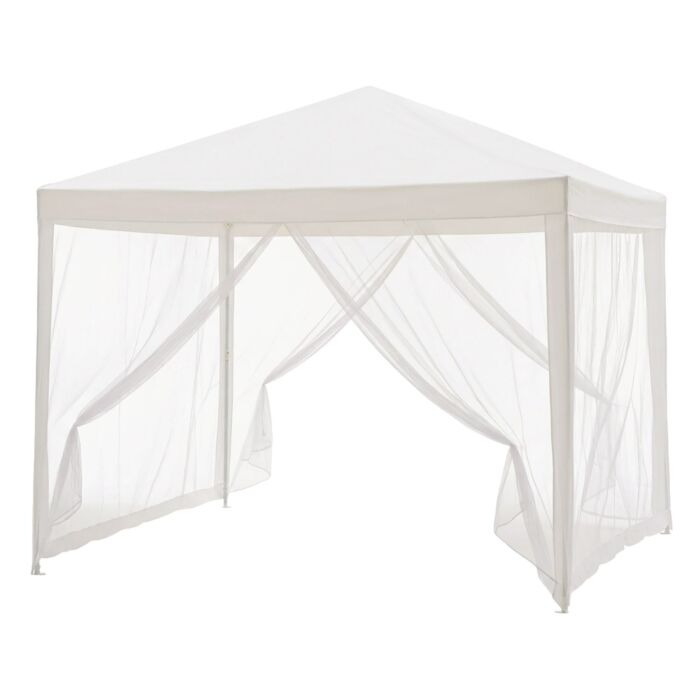 Starlyf Gartenzelt «Gazebo», mit Moskitonetz und UV-Schutz, 3 x 3 m , weiss