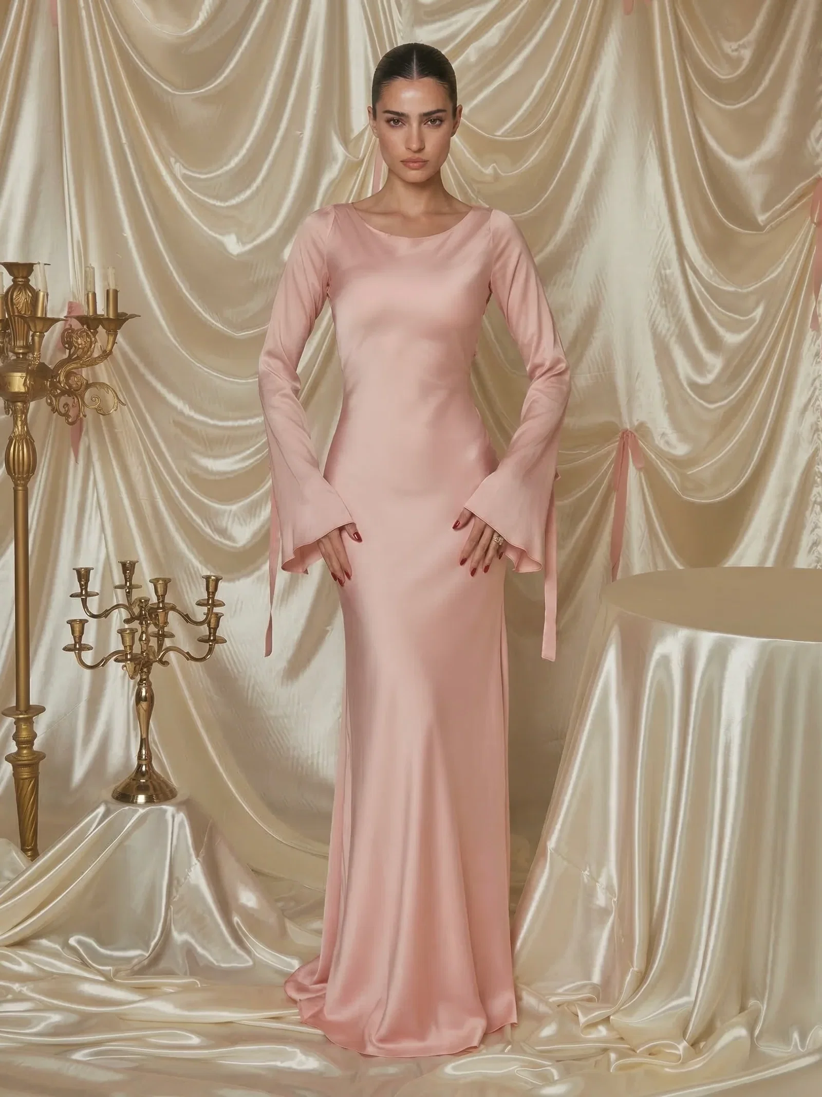 Image of Gamine Long Sleeve Dress