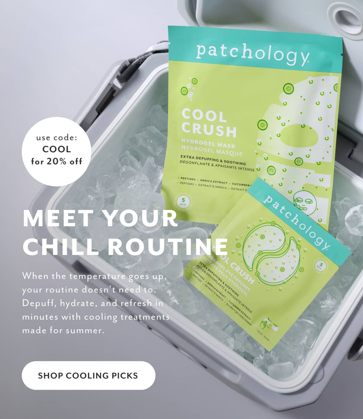 get 20 off with code cool this week noly shop the cooling skincare