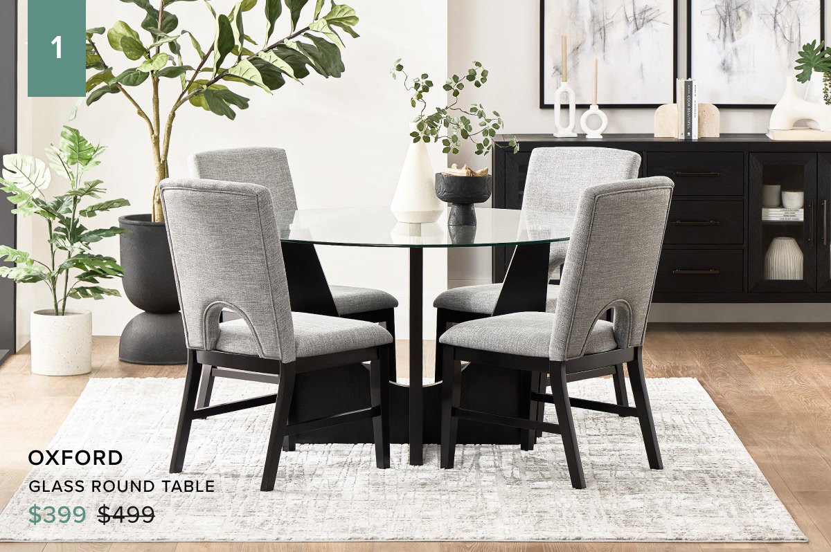 Oxford Glass Round Table At $399 Was $499