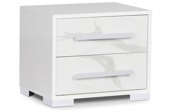 Modena White Nightstand