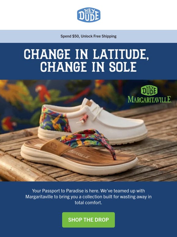 Just Docked: Margaritaville x HEYDUDE Collab