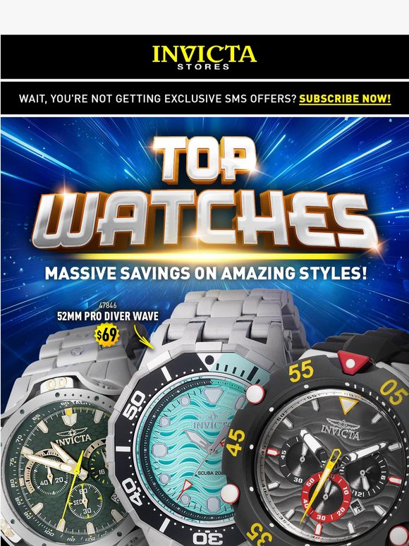 🌟OWN THE MOMENT💎TOP WATCHES💸MARKED DOWN!