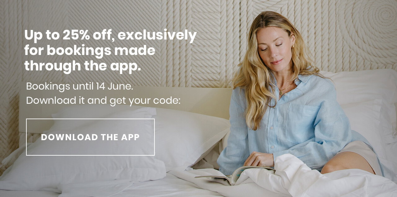 Up to 25% off, exclusively for bookings made through the app. 