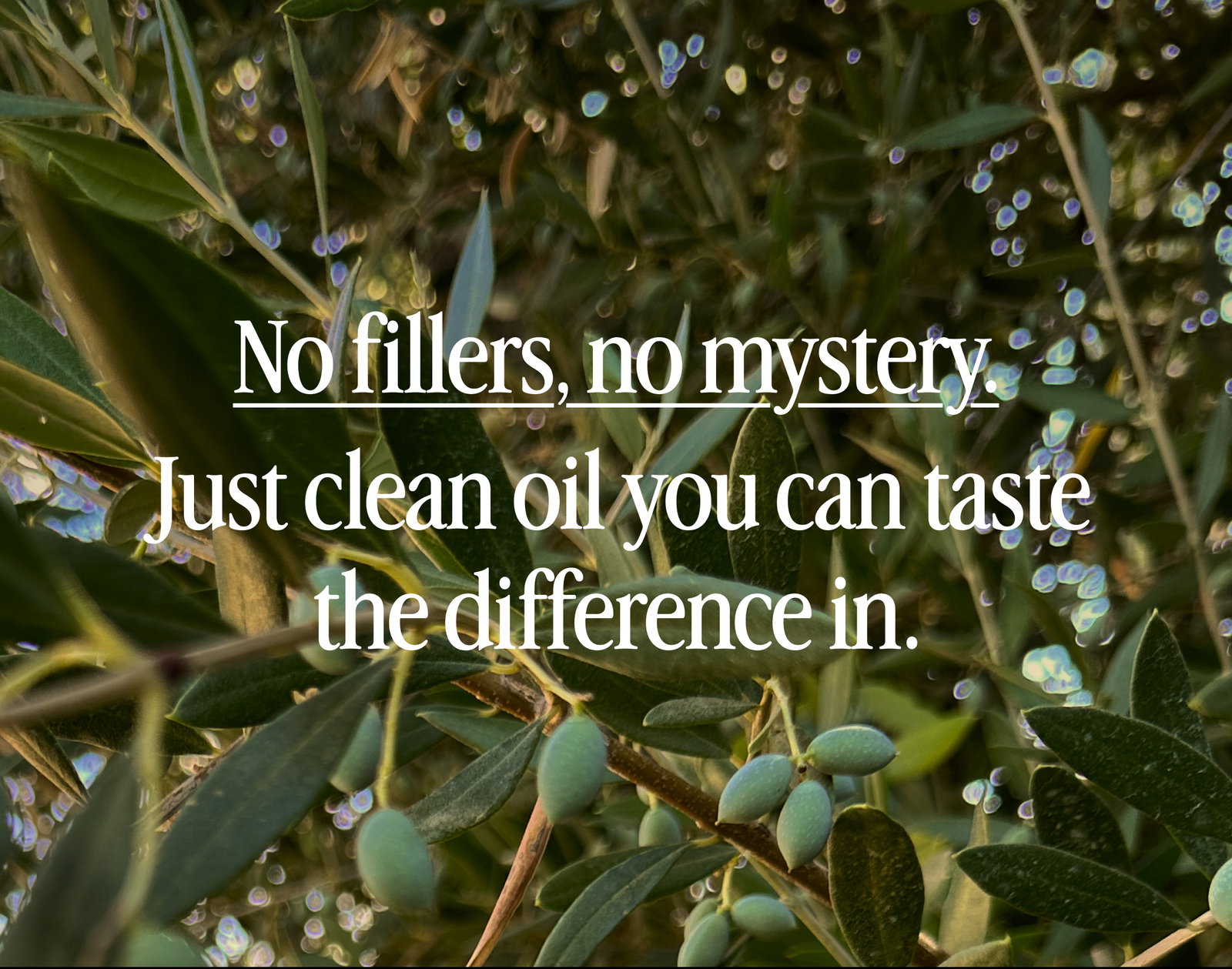 No fillers, no mystery. Just clean oil.