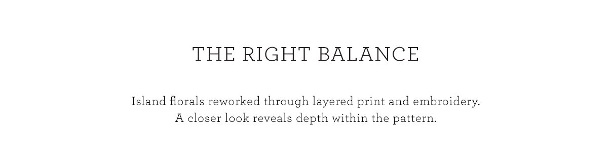 The Right Balance