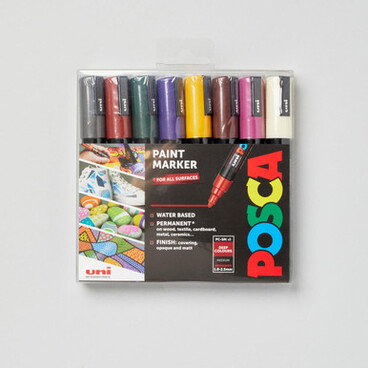 Posca Marker PC-5M Warm Colours Set of 8