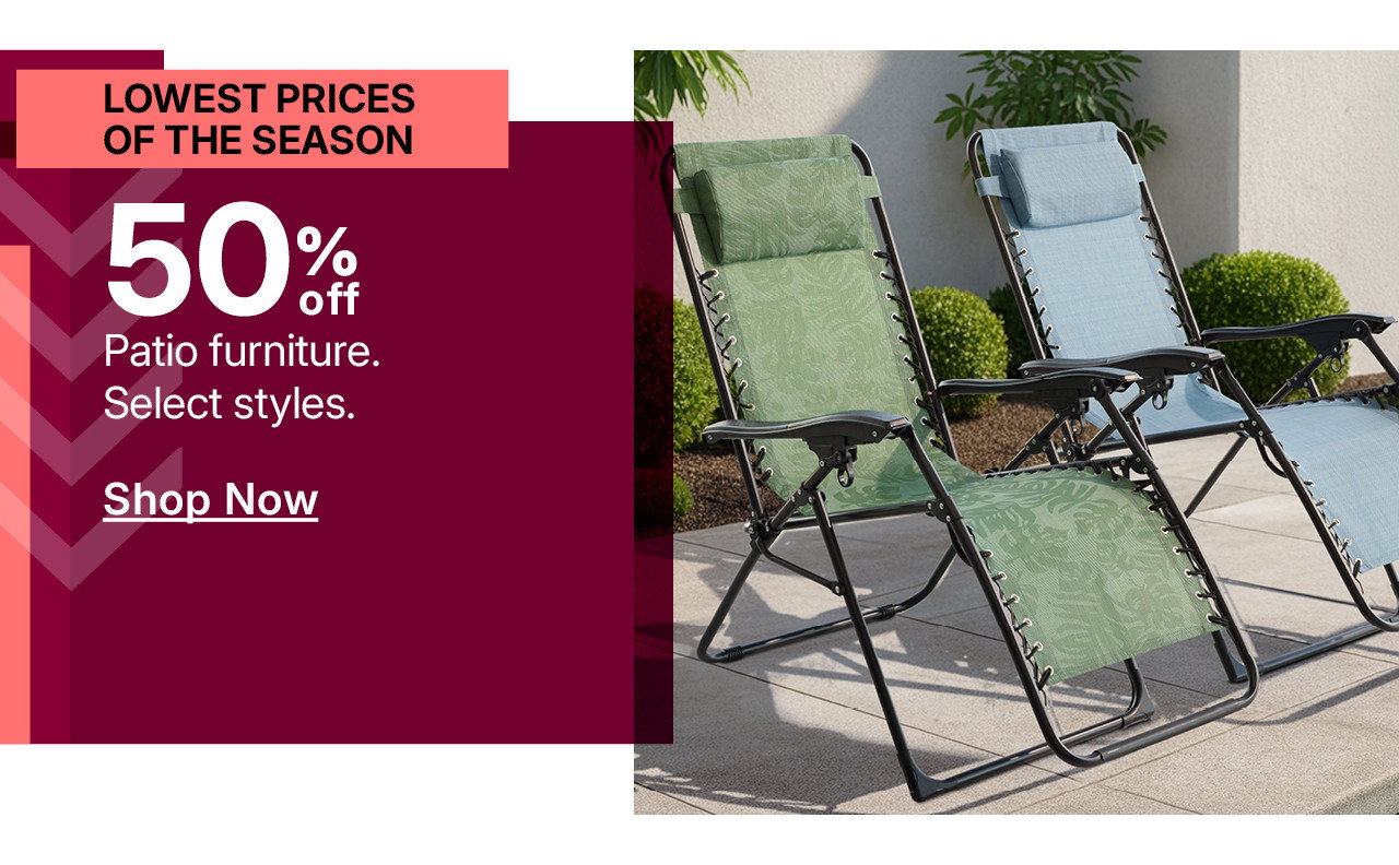 50% off patio furniture