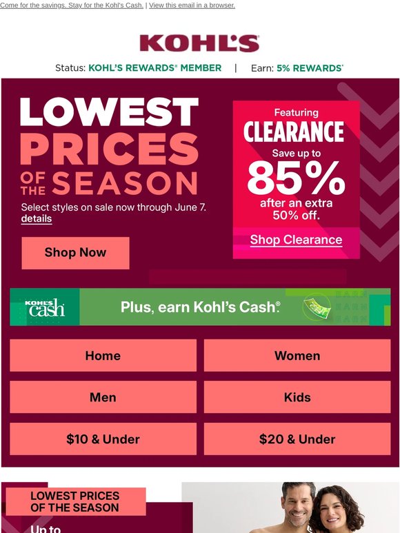 Low prices & up to 85% off clearance are right this way 👉