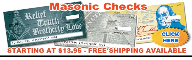Get Unique Masonic Checks!