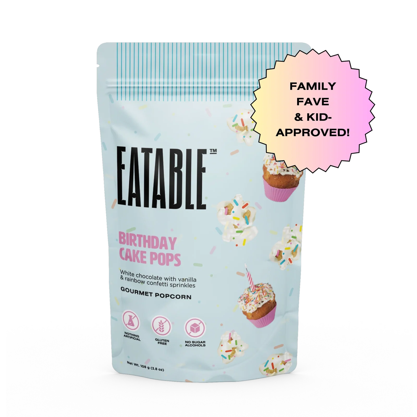 Image of Birthday Cake Pops (125g) - White Chocolate Kettle Corn