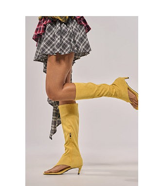 AZALEA WANG CECILE MUSTARD SANDAL STILETTO