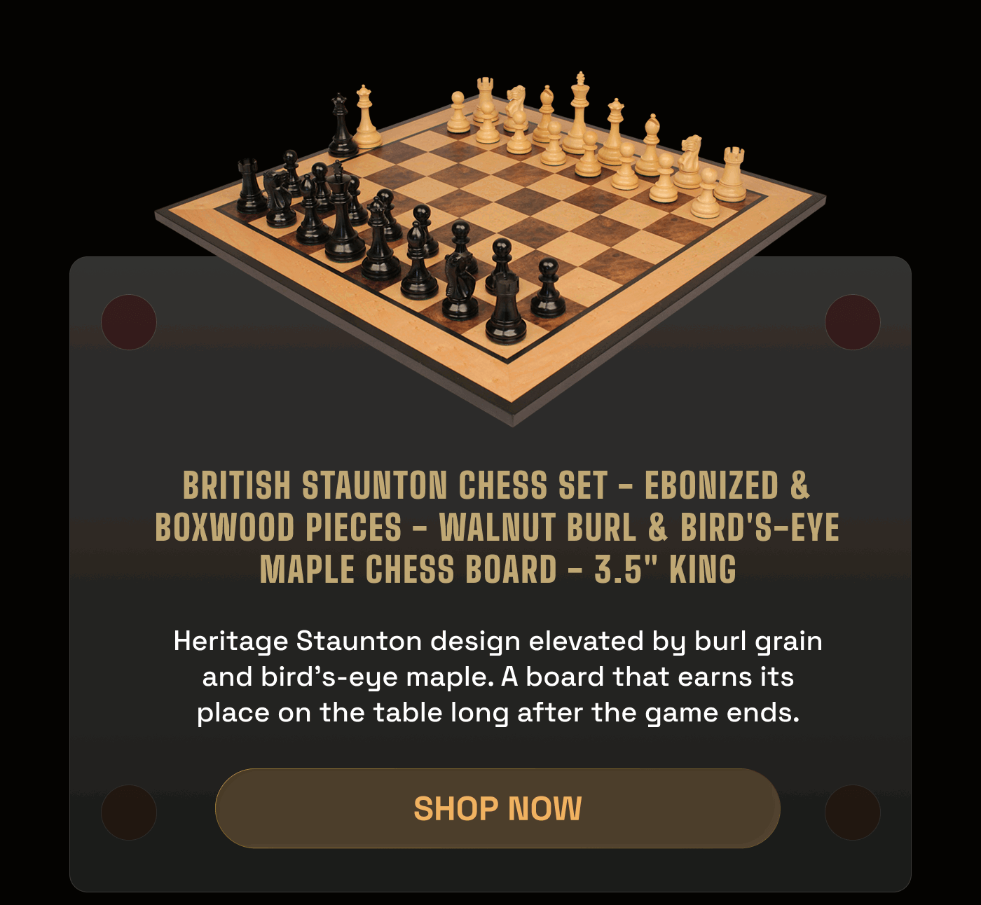 British Staunton Chess Set