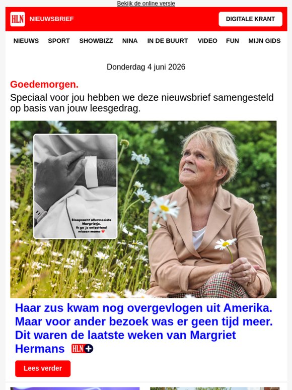 Haar zus kwam nog overgevlogen uit Amerika. Maar voor ander bezoek was er geen tijd meer. Dit waren de laatste weken van Margriet Hermans - en meer...