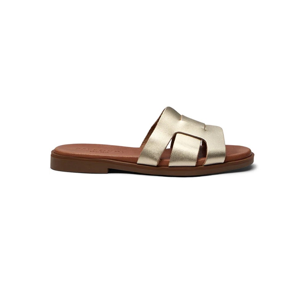 Image of Paaline Leather Sandal - Gold