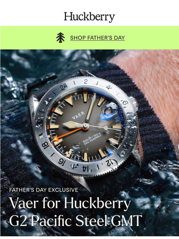 Introducing: Vaer for Huckberry G2 Pacific Steel GMT