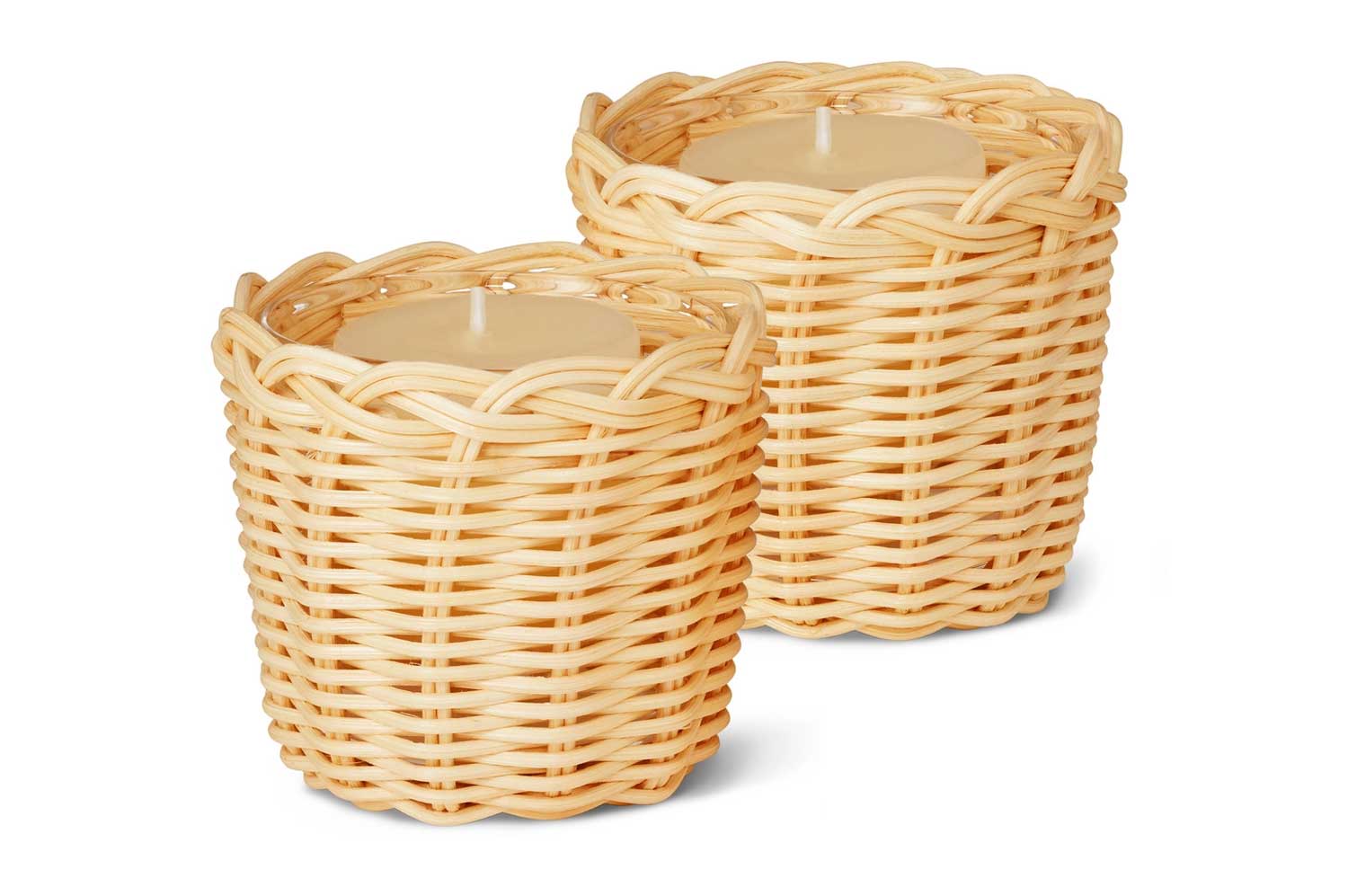 FREYA RATTAN VOTIVE HOLDERS