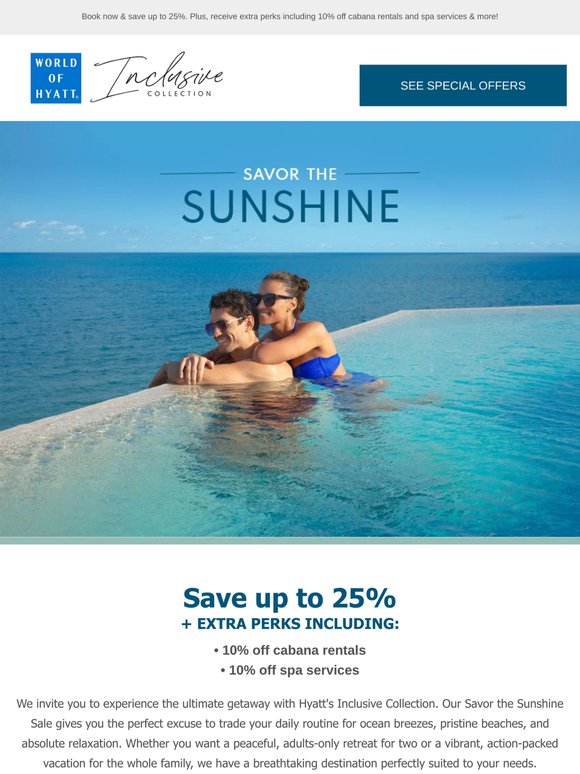 Sunshine & Savings - Experience the Ultimate Getaway