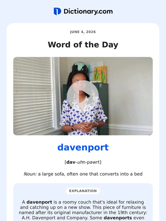 Stretch Out on a "Davenport"