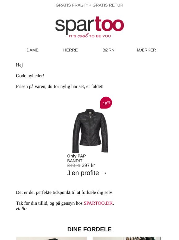 📉 Prisen på varen, du har kigget på, er faldet!