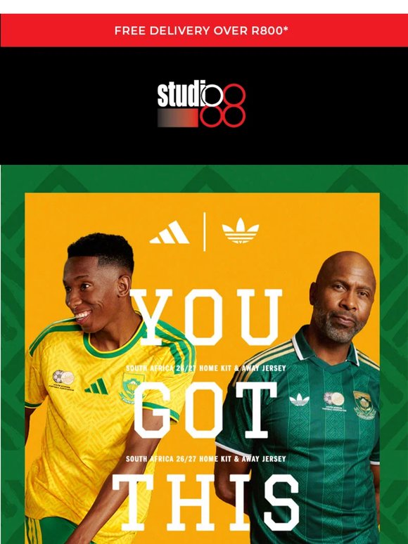 Score yours: Bafana Home & Away Jerseys ready to ship!🎉 ⚽️