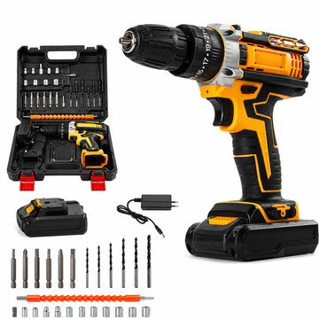 21V Cordless Drill Set – Battery Included, Variable Speed