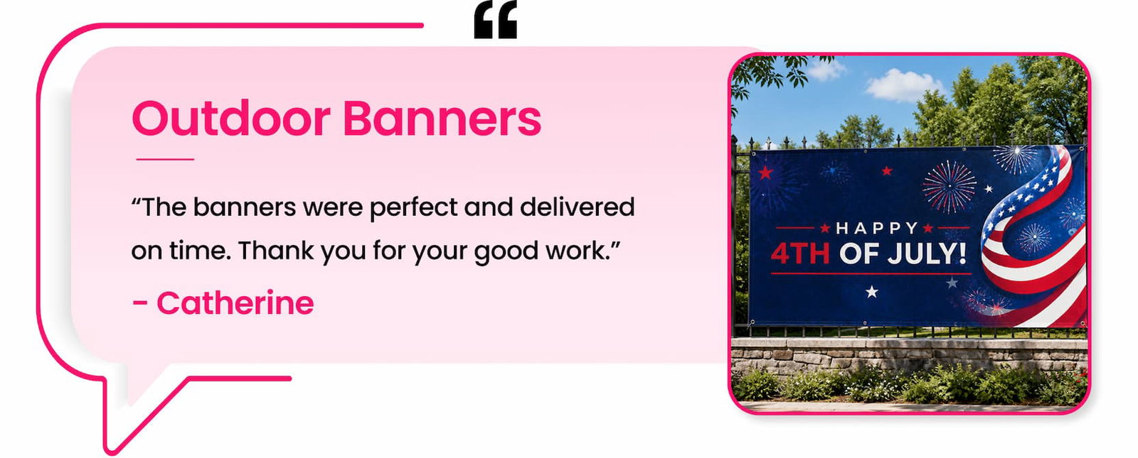 Outdoor banners