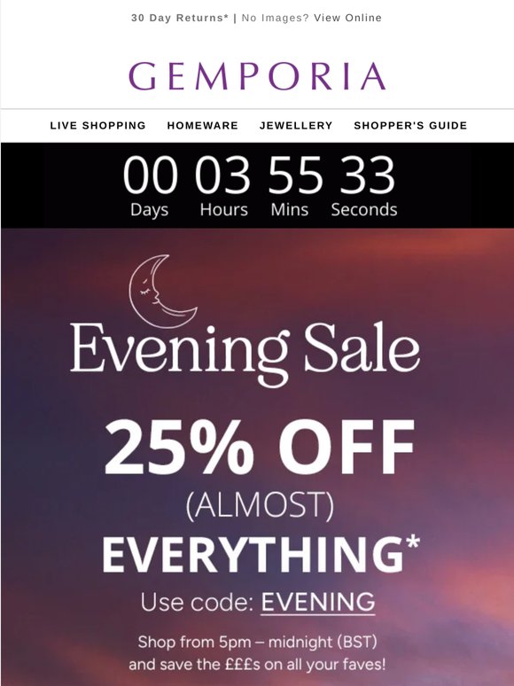 Your 25% off is about to disappear....