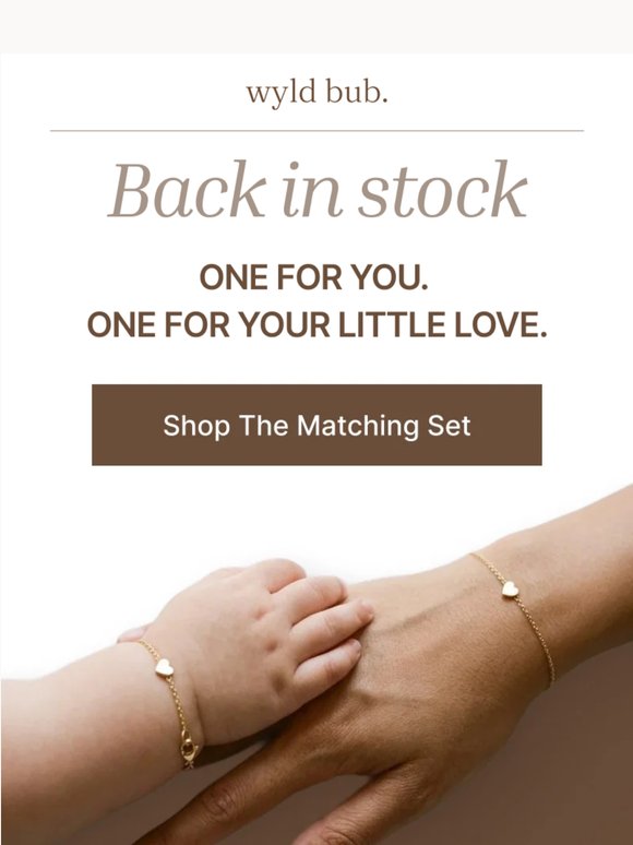 the matching set is back