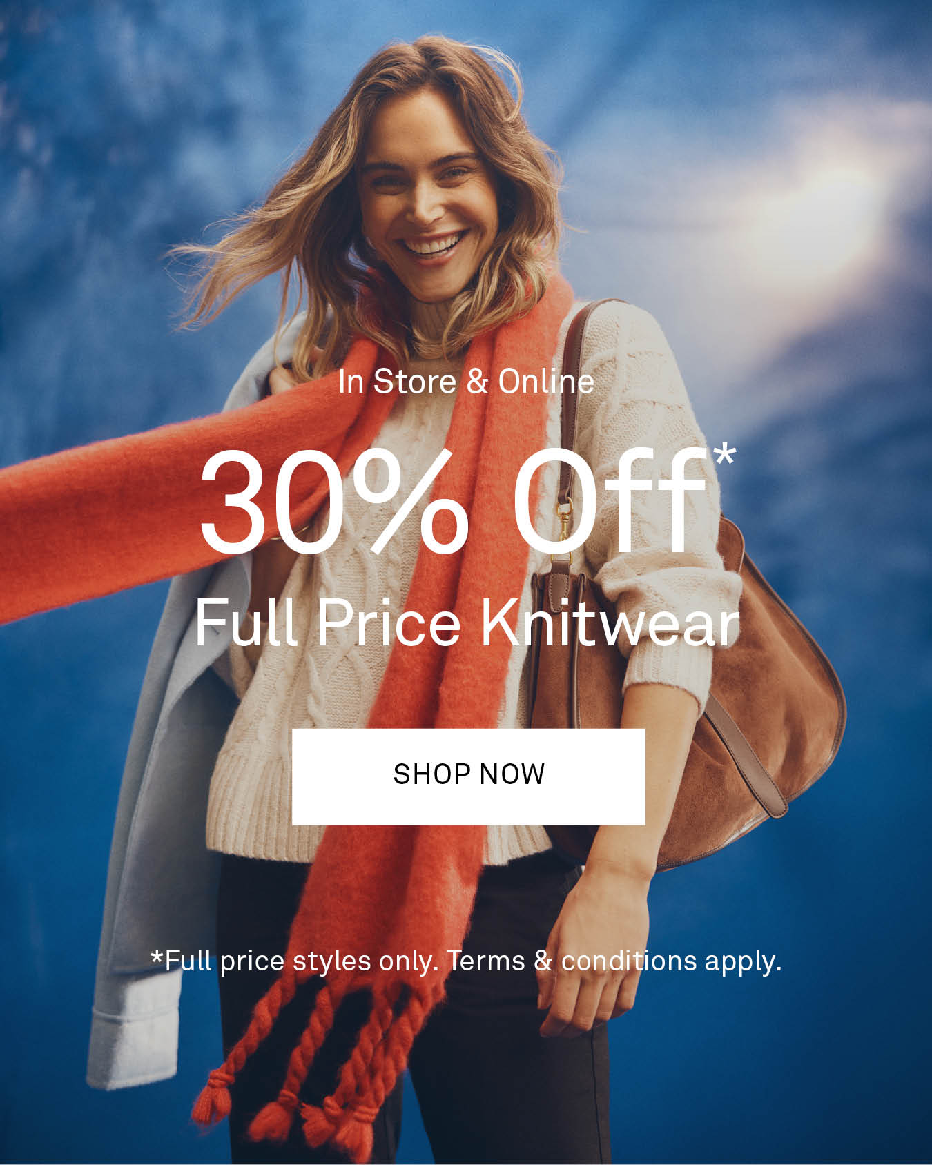 30% Off Full Price Knitwear