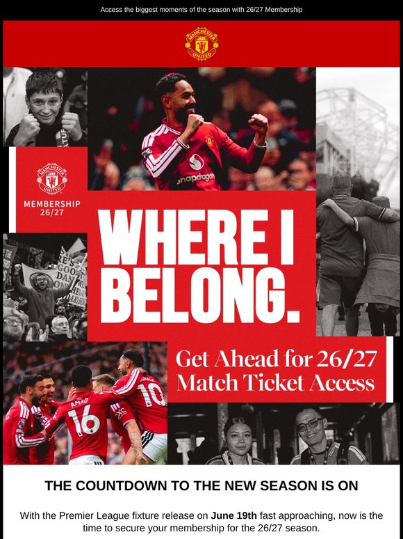 Be part of every moment next season