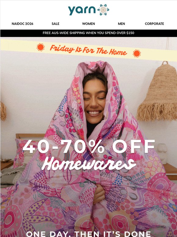 Day 1 of 3: 40-70% Off Home Essentials