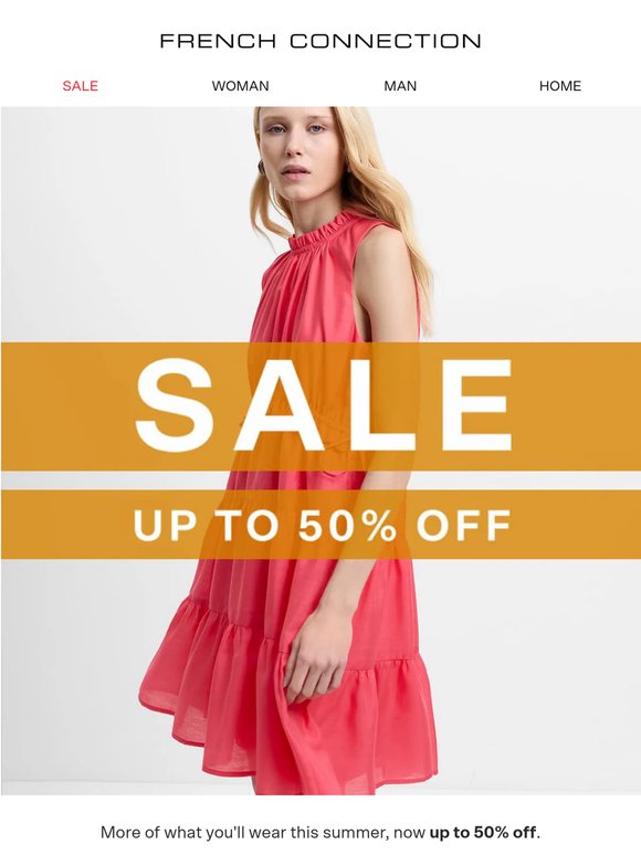 Up to 50% off summer styles ☀️