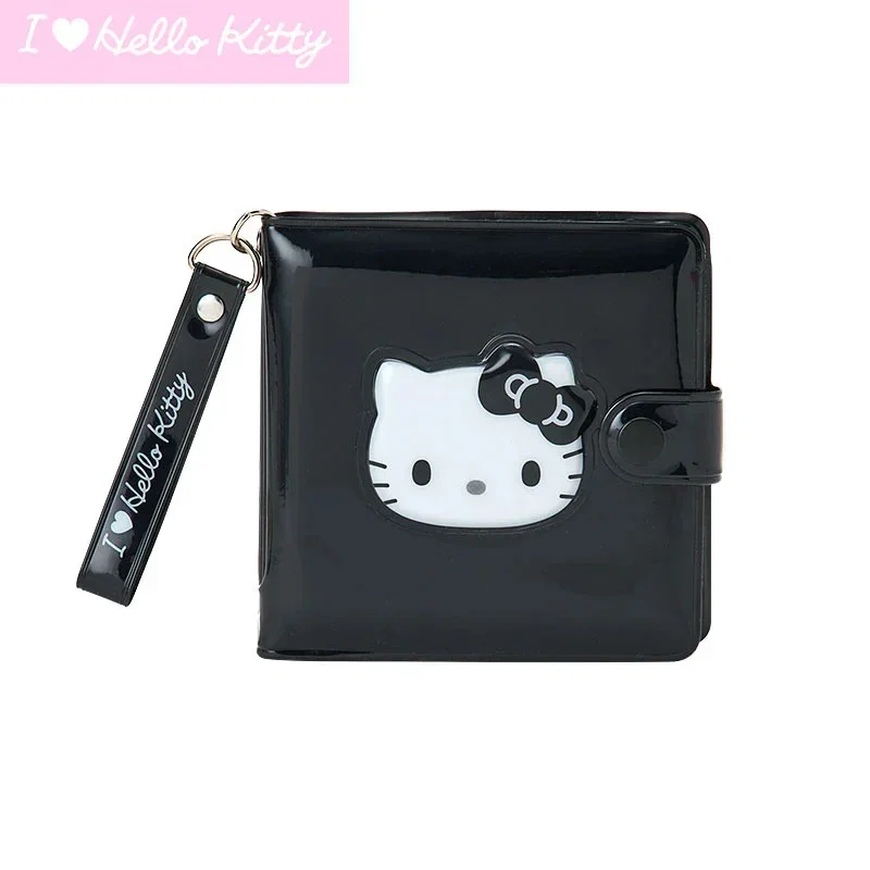 Image of Hello Kitty Black Vinyl Snap Wallet (I Love Hello Kitty Series)