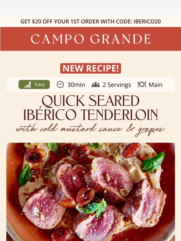 Delicious Seared Ibérico Tenderloin Recipe