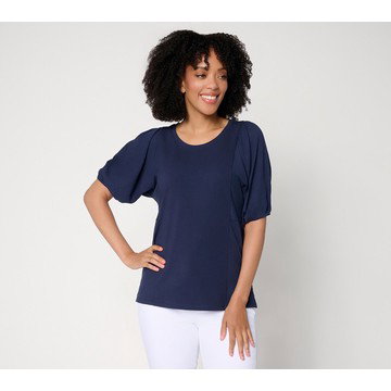 Belle by Kim Gravel Slay the Vacay Mixed Media Knit Top