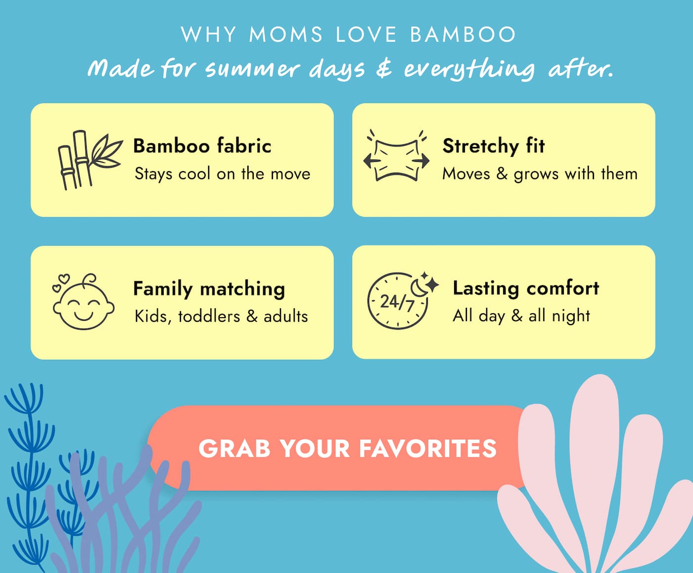 why moms love bamboo! Shop the latest arrivals