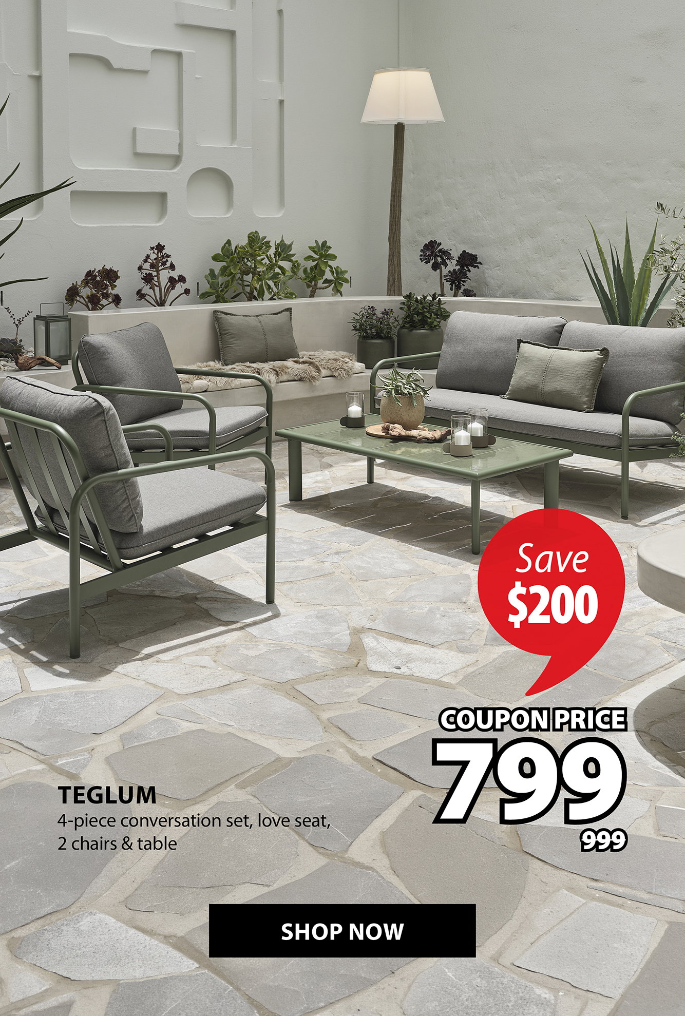 TEGLUM Conversation Set | Save $200