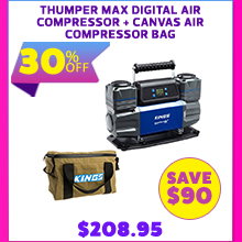 Thumper Max Digital Air Compressor + Canvas Air Compressor Bag