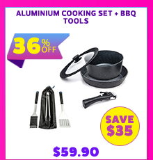 Aluminium Cooking Set + BBQ Tools