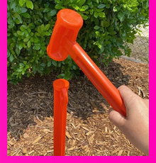 Hammer & Peg Remover + Clear Top Canvas Bag