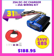 25A DC-DC Charger + 25A Wiring Kit