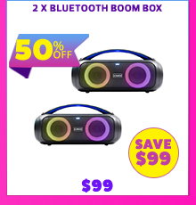 2 x Bluetooth Boom Box