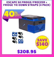 Escape 50 Fridge/Freezer + Fridge Tie Down Straps (4 Pack)