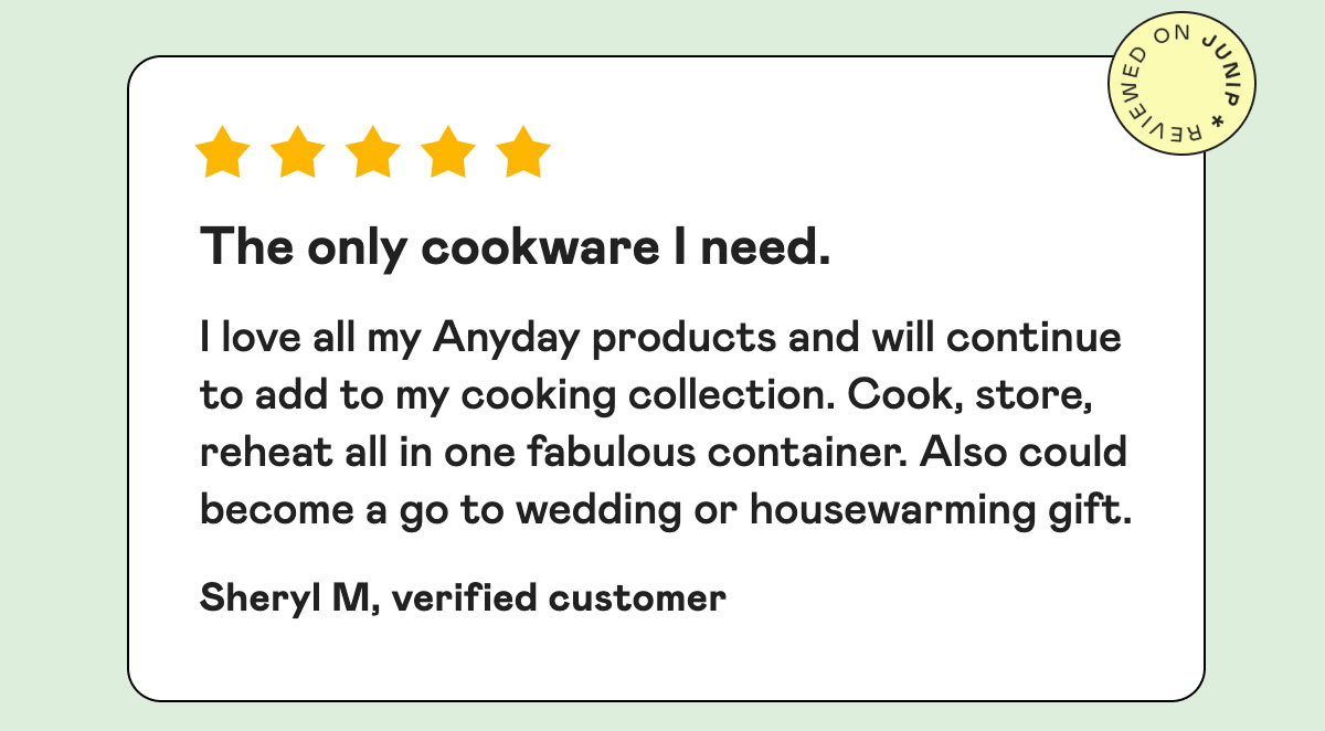The only cookware I need.