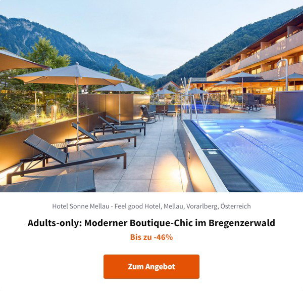 Adults-only: Moderner Boutique-Chic im Bregenzerwald