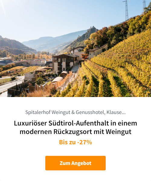 Luxuriöser Südtirol-Aufenthalt in einem modernen Rückzugsort mit Weingut